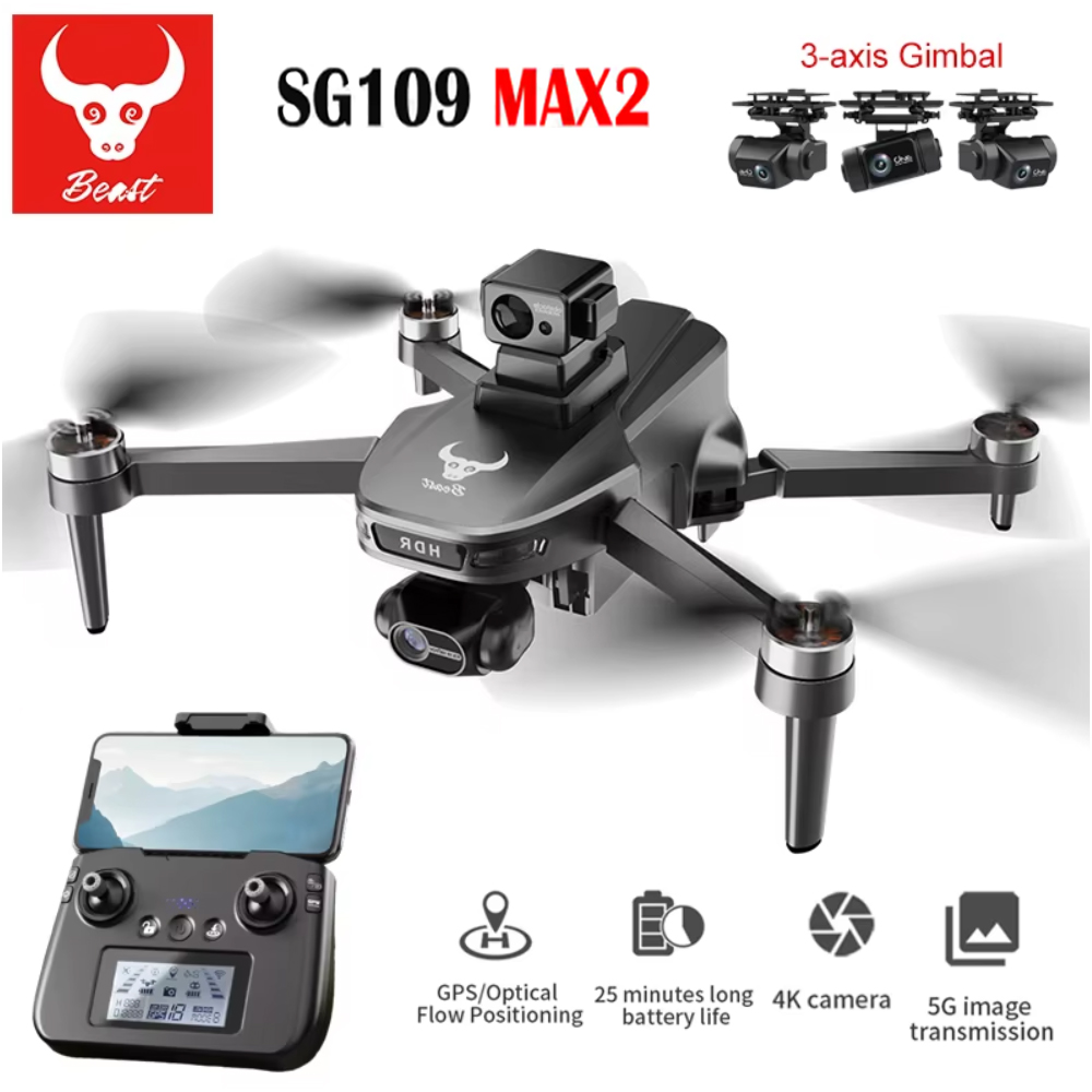Drone Gimbal Brushless - SG109 MAX2 Professional FPV 8K กล้อง