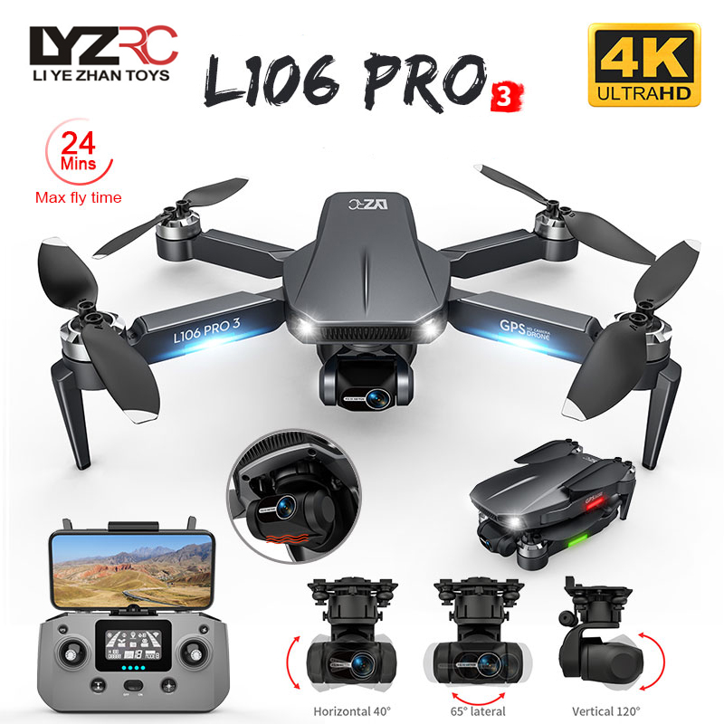 L106 Pro 3 Drone 5G WIFI FPV G - Drone Gimbal Brushless บทวิจารณ์และราคา